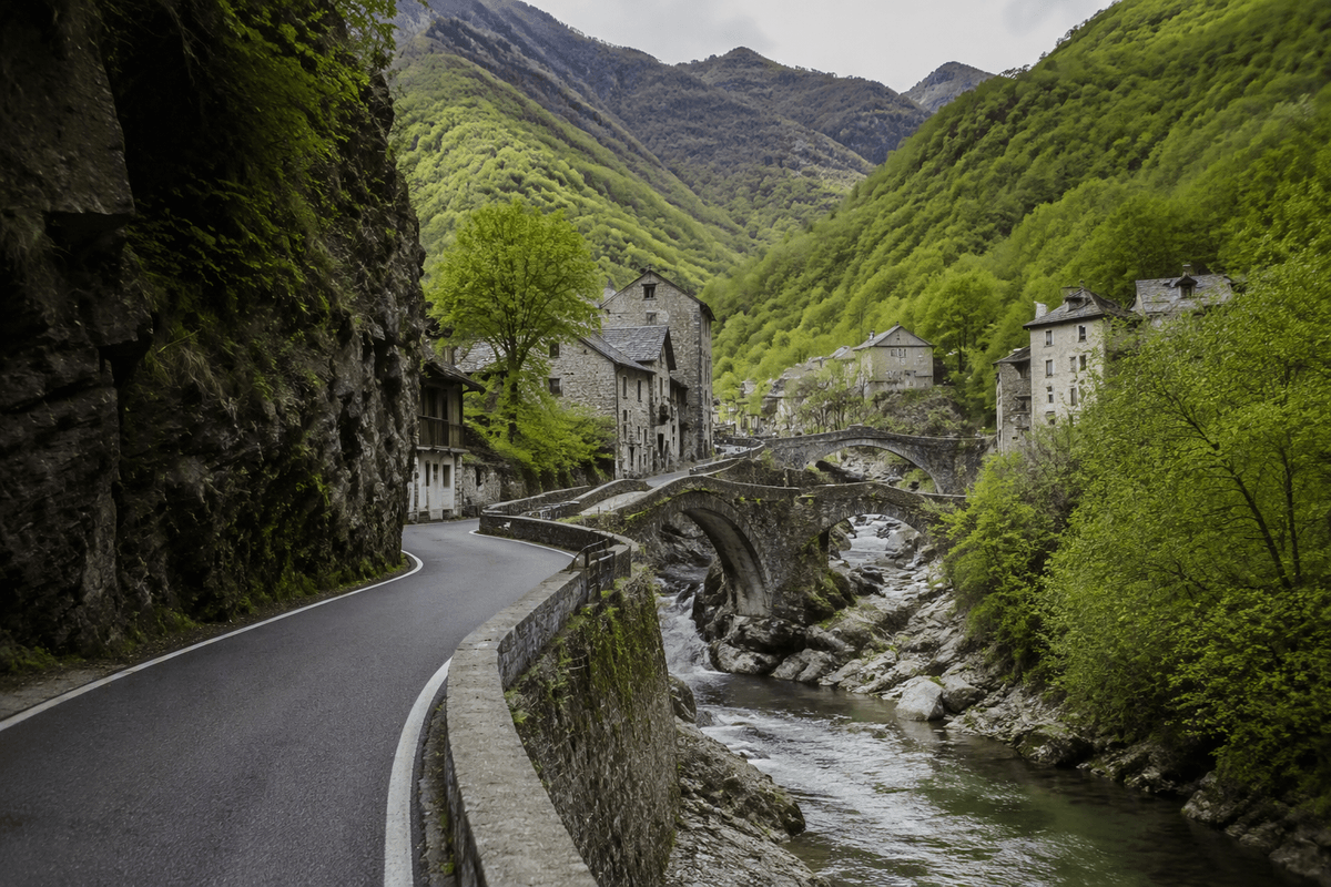 Day 2 Val Grande—Must Pogallo; Opt Cannobina; Skip motorway.