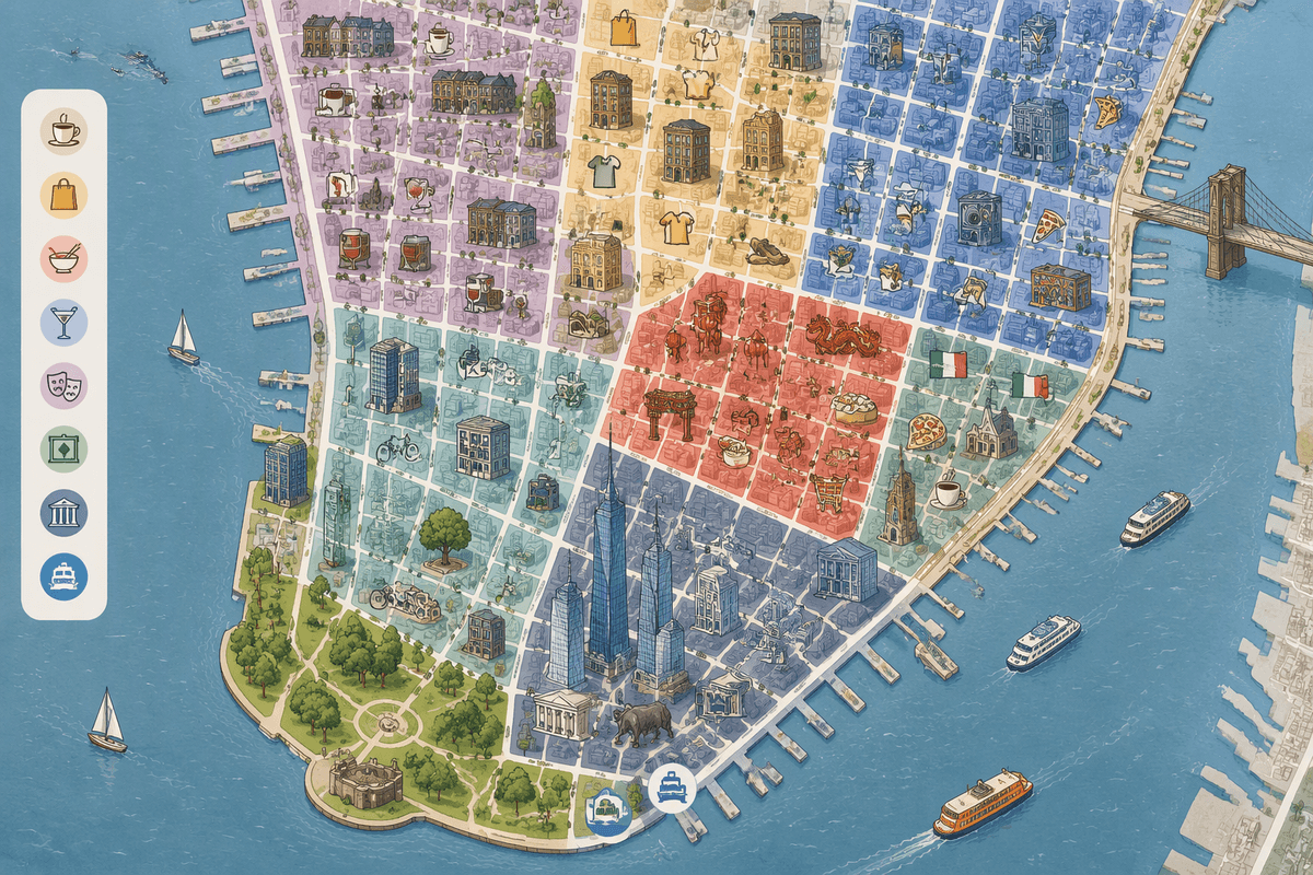 Downtown neighborhoods at a glance, by vibe
